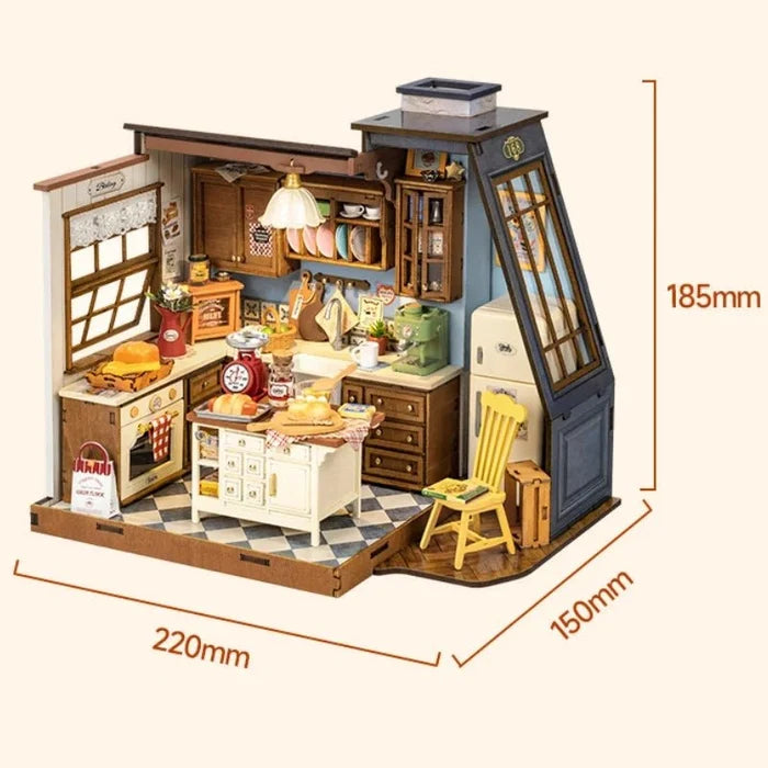 Baking Kitchen – DIY miniature house kit, HiNooki (image 6)