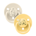 BIBS x Moomin De Lux Pacifiers 2 Pack Moomintroll - Ivory/Pale Butter - BIBS