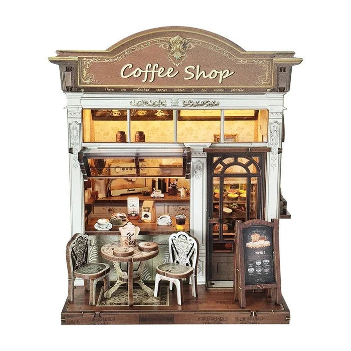 Coffee Shop – DIY miniature house kit, HiNooki (image 6)