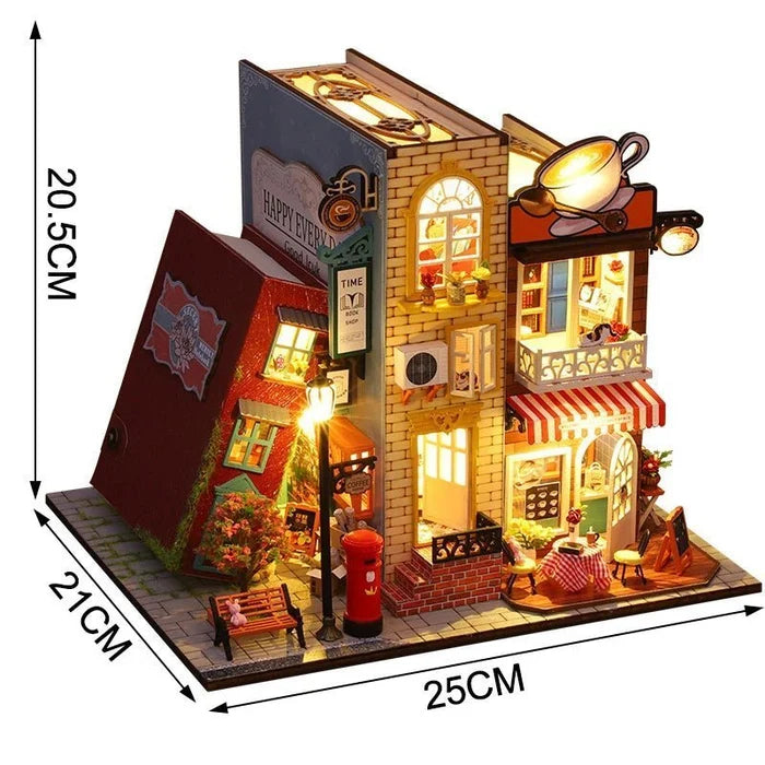 Coffee Villa – DIY book nook kit, HiNooki (image 5)