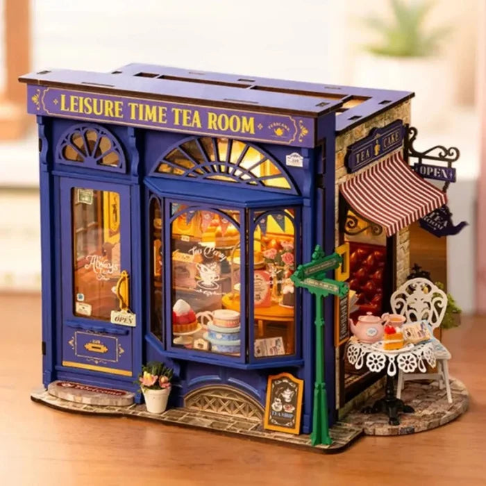 Leisure Time Tea – DIY miniature house kit, HiNooki (image 1)