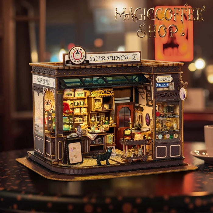 Magic Coffee Cottage – DIY miniature house kit, HiNooki (image 3)