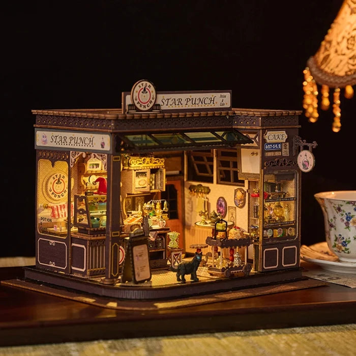 Magic Coffee Cottage – DIY miniature house kit, HiNooki (image 5)