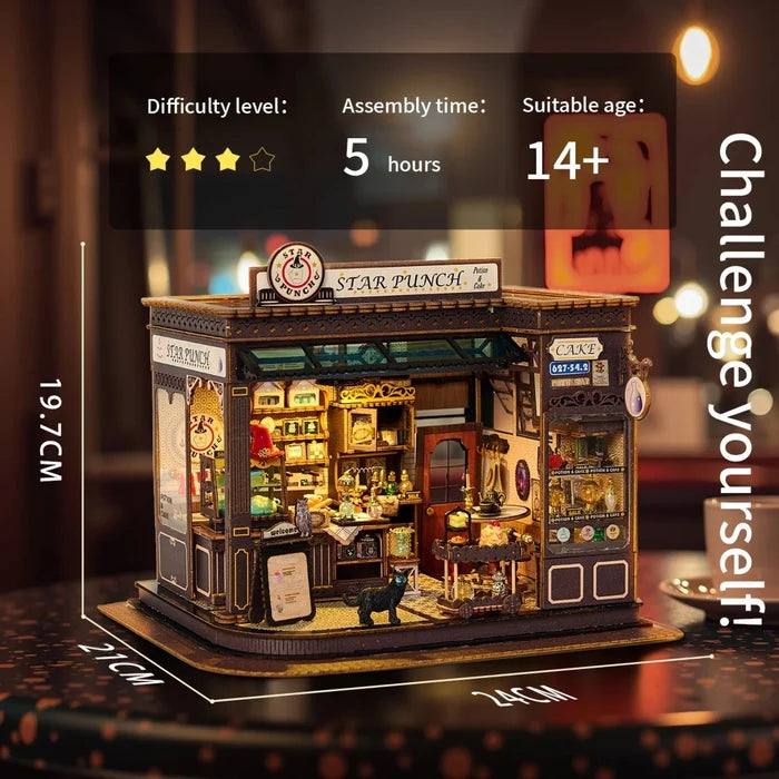 Magic Coffee Cottage – DIY miniature house kit, HiNooki (image 6)